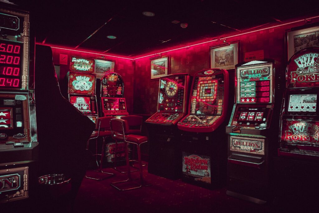 select an arcade game machine