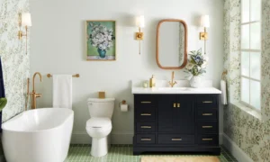 Maximizing space in small bathrooms